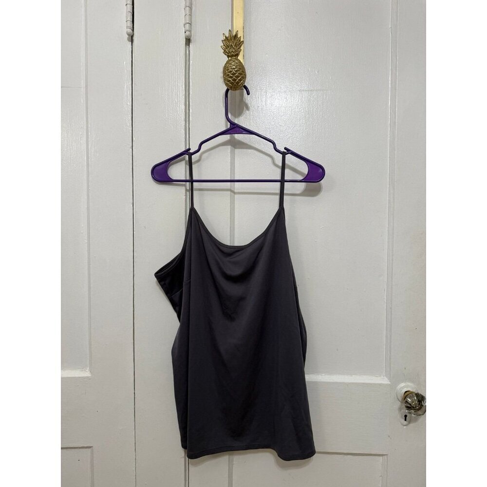 Daisy Fuentes women’s size 2x-large gray silky tank top